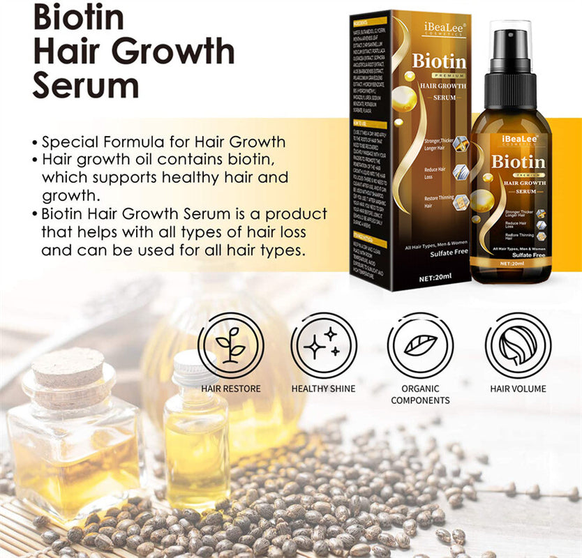 2025 Biotin Premium Hair Growth Serum, Biotin Hair Growth Spray, Biotin Thick...
