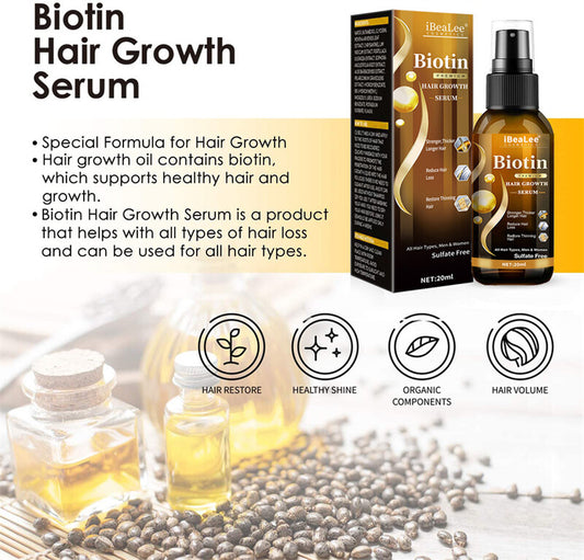 2025 Biotin Premium Hair Growth Serum, Biotin Hair Growth Spray, Biotin Thick...