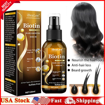 2025 Biotin Premium Hair Growth Serum, Biotin Hair Growth Spray, Biotin Thick...